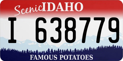 ID license plate I638779