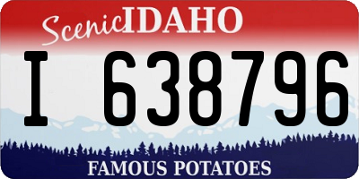 ID license plate I638796