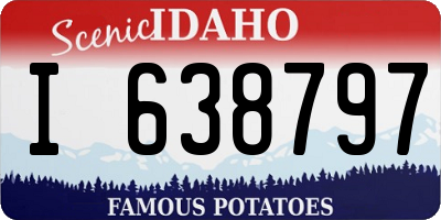 ID license plate I638797
