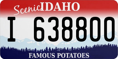 ID license plate I638800