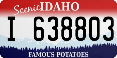 ID license plate I638803