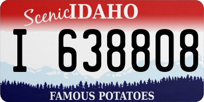 ID license plate I638808