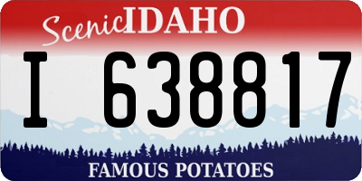 ID license plate I638817
