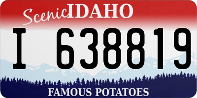 ID license plate I638819