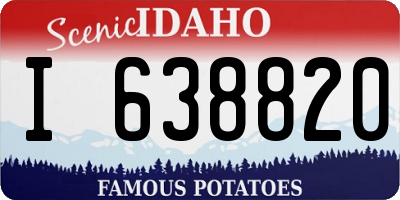 ID license plate I638820