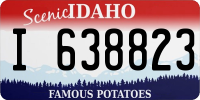 ID license plate I638823