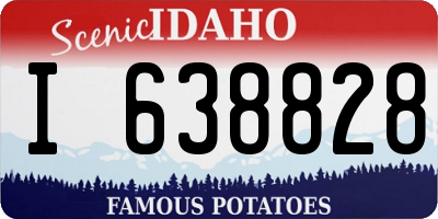 ID license plate I638828