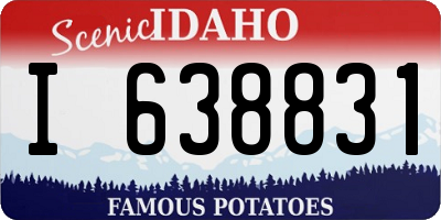 ID license plate I638831