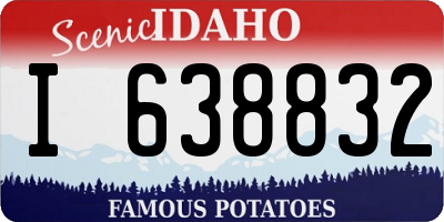 ID license plate I638832