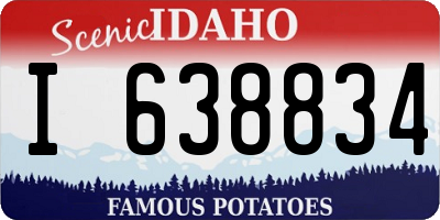 ID license plate I638834