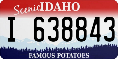 ID license plate I638843
