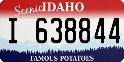 ID license plate I638844