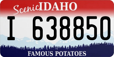 ID license plate I638850