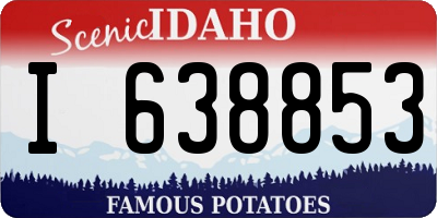 ID license plate I638853