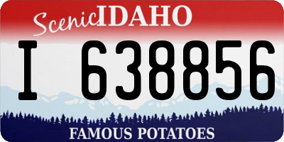 ID license plate I638856