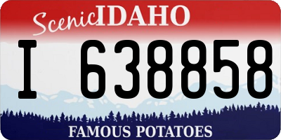 ID license plate I638858