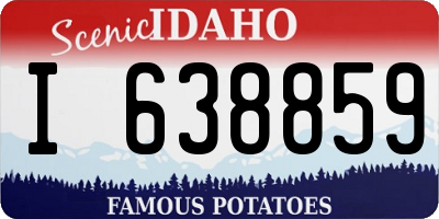 ID license plate I638859