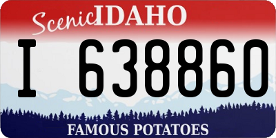 ID license plate I638860