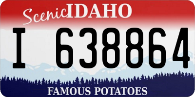 ID license plate I638864