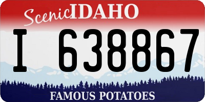 ID license plate I638867