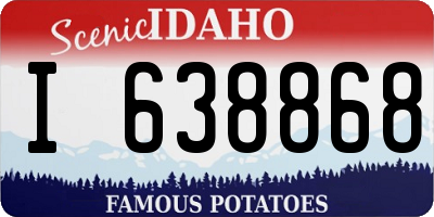 ID license plate I638868