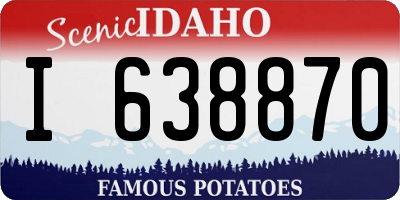 ID license plate I638870