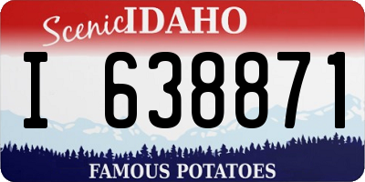 ID license plate I638871