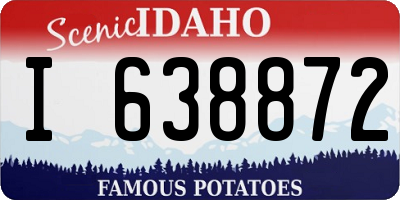 ID license plate I638872