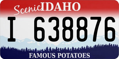ID license plate I638876