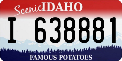 ID license plate I638881