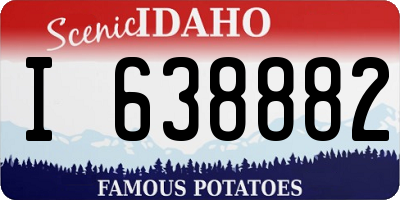 ID license plate I638882