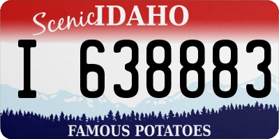 ID license plate I638883