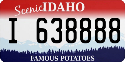ID license plate I638888