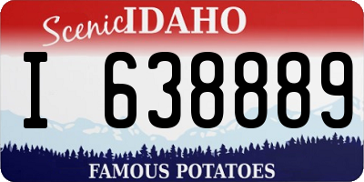 ID license plate I638889
