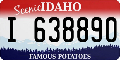 ID license plate I638890