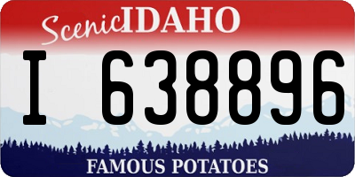 ID license plate I638896