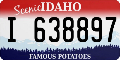 ID license plate I638897