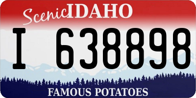 ID license plate I638898