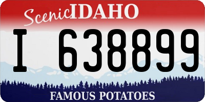 ID license plate I638899