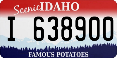 ID license plate I638900