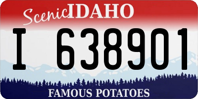 ID license plate I638901