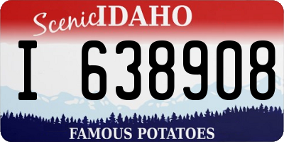 ID license plate I638908