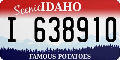 ID license plate I638910