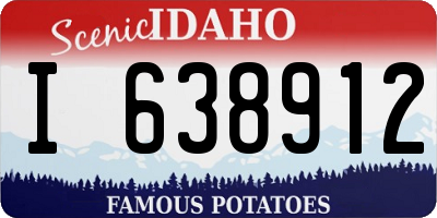 ID license plate I638912