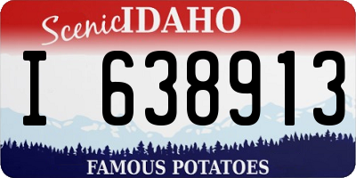 ID license plate I638913