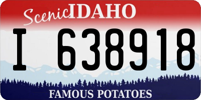 ID license plate I638918