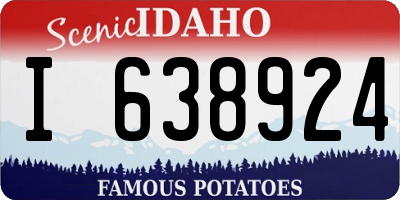 ID license plate I638924