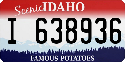 ID license plate I638936