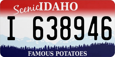 ID license plate I638946