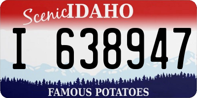 ID license plate I638947